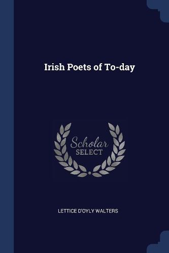 Cover image for Irish Poets of To-Day