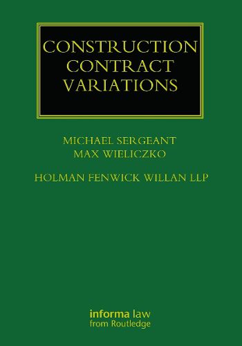 Cover image for Construction Contract Variations