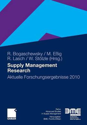 Cover image for Supply Management Research: Aktuelle Forschungsergebnisse 2010