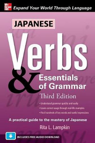 Cover image for Japanese Verbs & Essentials of Grammar, Third Edition