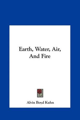 Cover image for Earth, Water, Air, and Fire