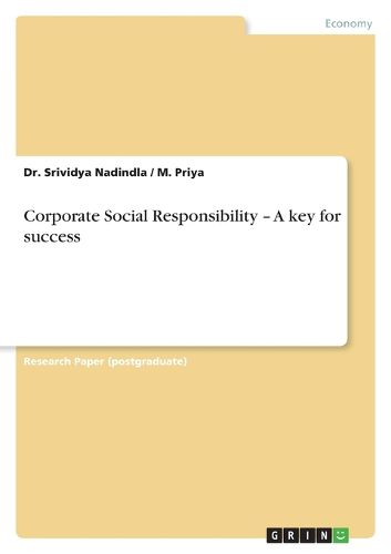 Cover image for Corporate Social Responsibility - A key for success