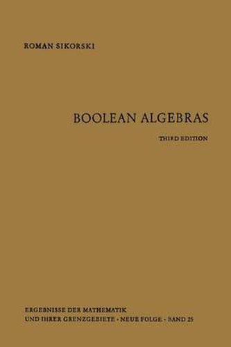 Cover image for Boolean Algebras