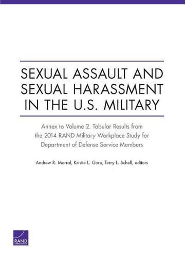Sexual Assault and Sexual Harassment in the U.S. Military: Annex to Volume 2. Tabular Results from the 2014 Rand Military Workplace Study for Department of Defense Service Members