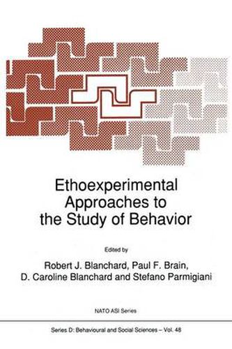 Cover image for Ethoexperimental Approaches to the Study of Behavior