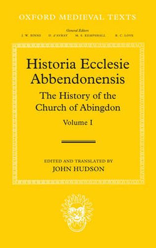 Cover image for Historia Ecclesie Abbendonensis: The History of the Church of Abingdon