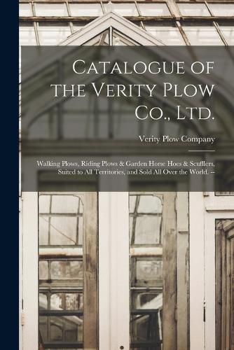 Cover image for Catalogue of the Verity Plow Co., Ltd.