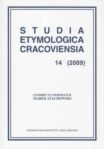 Cover image for Studia Etymologica Cracoviensia 14 (2009)