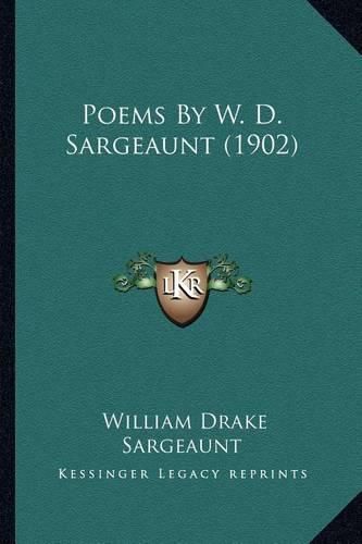 Poems by W. D. Sargeaunt (1902)