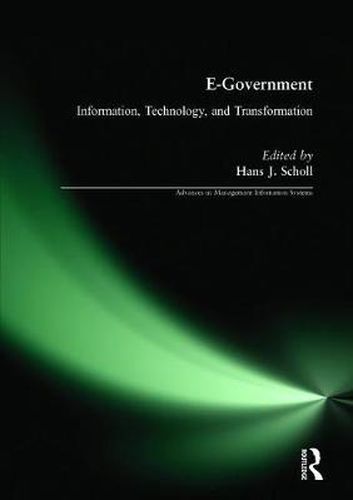 Cover image for E-Government: Information, Technology, and Transformation: Information, Technology, and Transformation