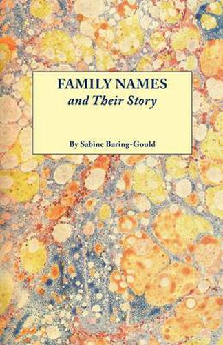 Cover image for Family Names and Their Story
