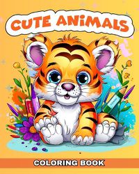 Cover image for Cute Animals Coloring Book