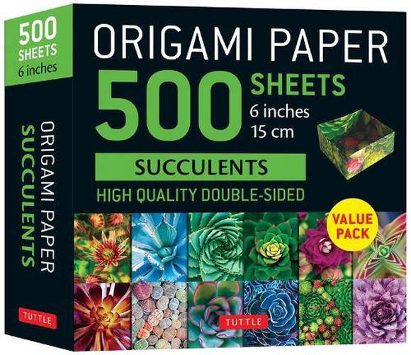 Cover image for Origami Paper 500 sheets Succulents 6" (15 cm)