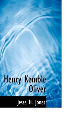 Cover image for Henry Kemble Oliver