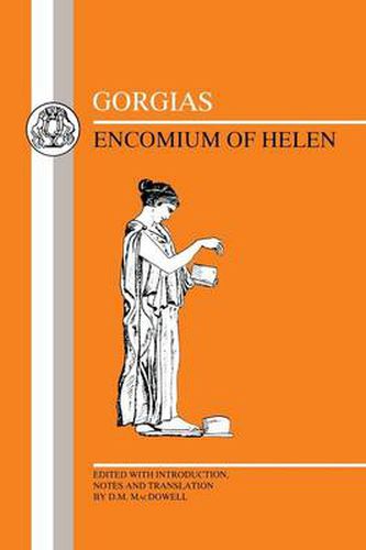 Cover image for Gorgias: Encomium of Helen