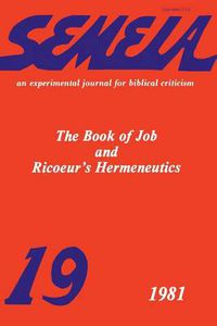 Cover image for Semeia 19: The Book of Job and Ricoeur's Hermeneutics