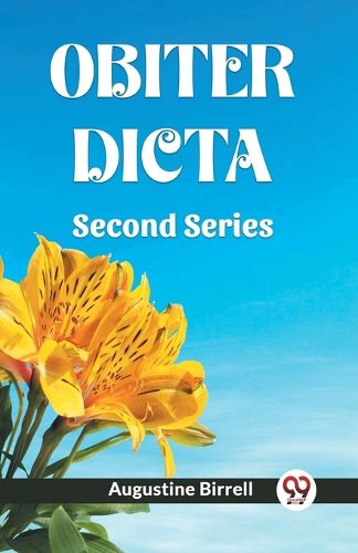 Cover image for OBITER DICTAsecond series (Edition2023)