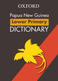 Cover image for PNG Lower Primary School Dictionary