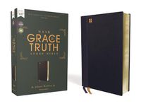 Cover image for NASB, The Grace and Truth Study Bible, Leathersoft, Navy, Red Letter, 1995 Text, Comfort Print