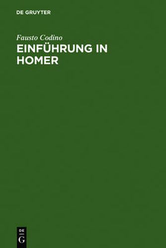 Cover image for Einfuhrung in Homer