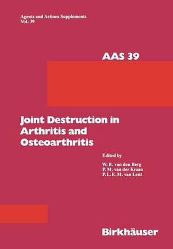 Cover image for Joint Destruction in Arthritis and Osteoarthritis