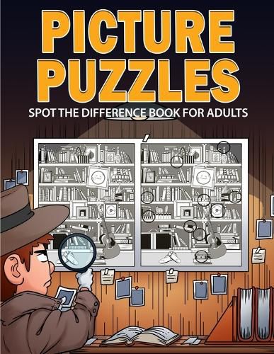 Cover image for Picture Puzzles: Spot the Difference Book for Adults