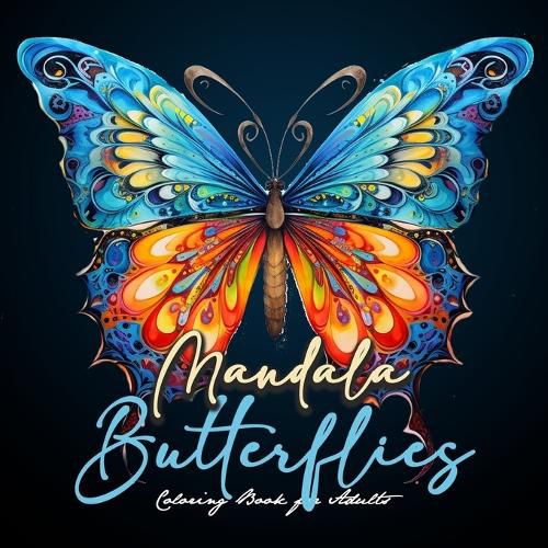 Cover image for Mandala Butterflies Coloring Book for Adults