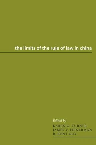 Cover image for The Limits of the Rule of Law in China