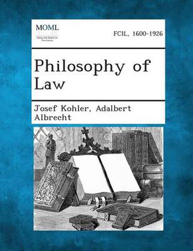 Cover image for Philosophy of Law