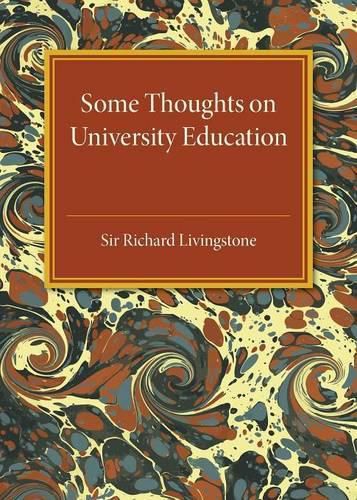 Cover image for Some Thoughts on University Education