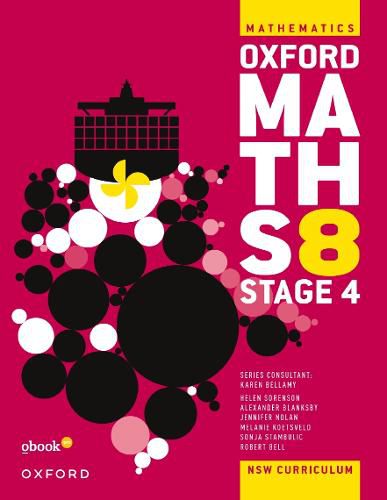 Cover image for Oxford Maths 8 Stage 4 Student Book+obook pro
