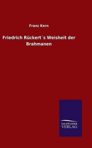 Cover image for Friedrich Ruckerts Weisheit der Brahmanen