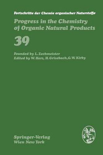 Fortschritte der Chemie organischer Naturstoffe / Progress in the Chemistry of Organic Natural Products