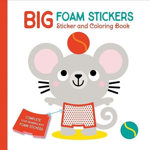 Cover image for Big Foam Stickers: Sticker & Coloring Book (Mouse & Friends)