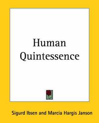 Cover image for Human Quintessence