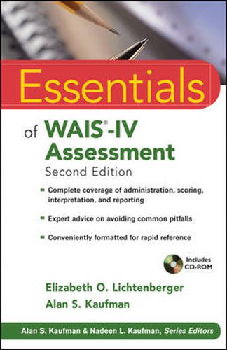 Cover image for Essentials of WAIS-IV Assessment 2e