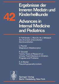 Cover image for Ergebnisse der Inneren Medizin und Kinderheilkunde / Advances in Internal Medicine and Pediatrics