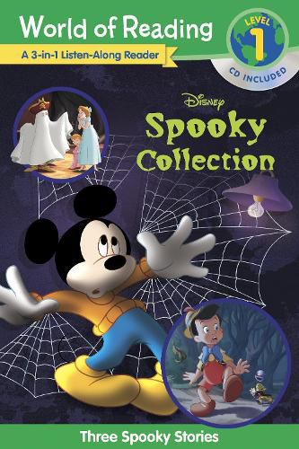 Cover image for World of Reading Disney's Spooky Collection 3-In-1 Listen-Along Reader (Level 1 Reader): 3 Scary Stories with CD!