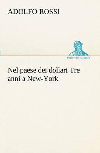 Cover image for Nel paese dei dollari Tre anni a New-York