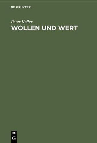 Cover image for Wollen und Wert