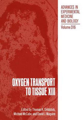 Cover image for Oxygen Transport to Tissue XIII