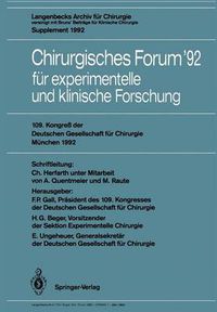 Cover image for Chirurgisches Forum '92 fur Experimentelle und Klinische Forschung