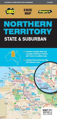 Northern Territory State & Suburban Map 571 14th ed