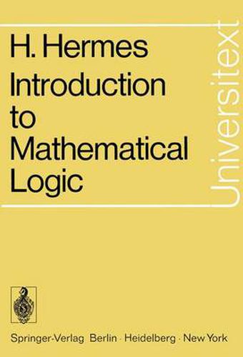 Cover image for Introduction to Mathematical Logic