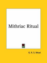 Cover image for Mithraic Ritual