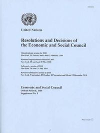 Cover image for Resolutions and Decisions of the Economic and Social Council