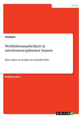 Cover image for Wohlfahrtsstaatlichkeit in mittelosteuropaeischen Staaten