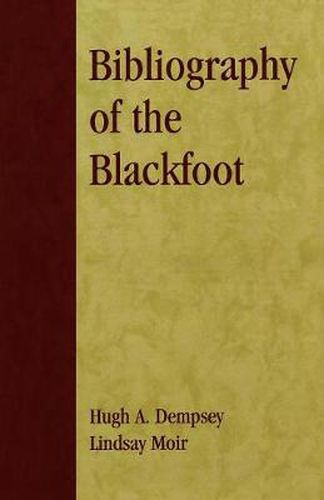 Cover image for Bibliography of the Blackfoot