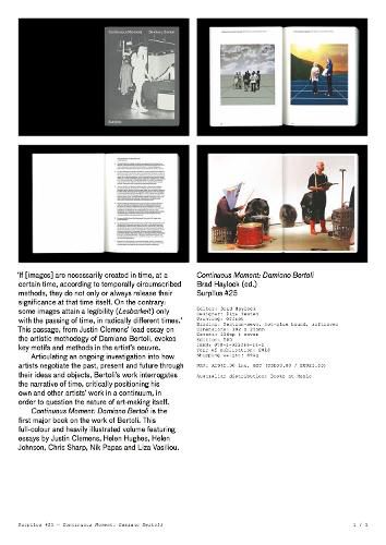 Cover image for Continuous Moment Damiano Bertoli