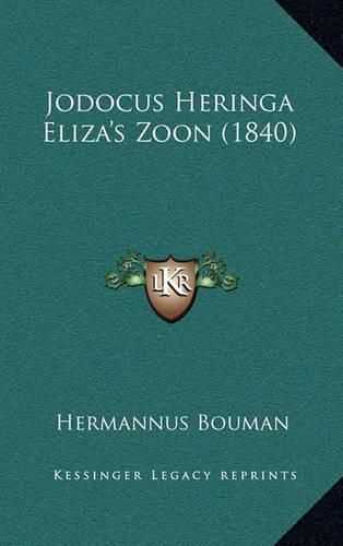 Cover image for Jodocus Heringa Eliza's Zoon (1840)